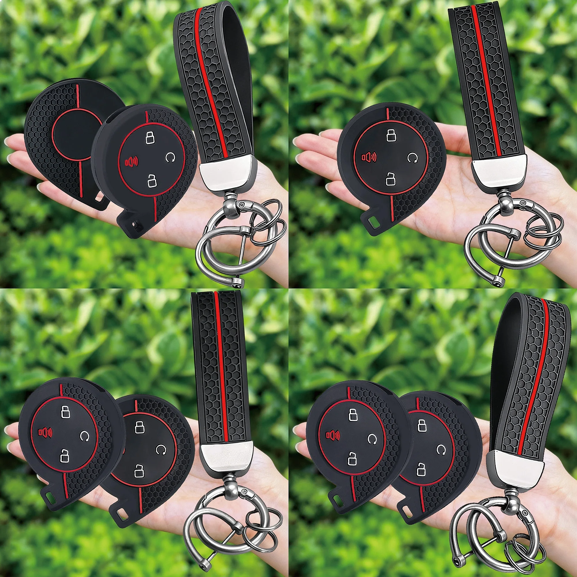 Silicone Car Remote Key Fob Cover For Great Wall Mountains Seas POER Truck GWM P Series Pickup Alpha Rubber Case