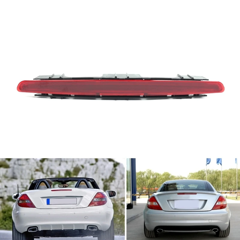 3rd LED Rear Brake Light for SLK CLASS W171/R171  04-11 Replacement High Mount Third Stop Light A1718200056 Red/Black