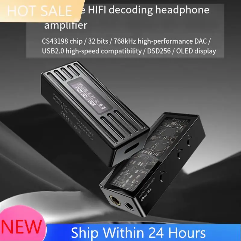~【IN  Stock】TE PRO Portable High-Resolution Audio Hifi DAC Amp 3.5Mm And 4.4Mm Outputs With Dual High-Performance CS43198 DAC