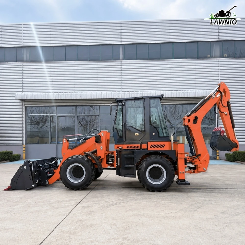 High Working Efficiency Backhoe Loader  with  Engine Compact Design for Pipeline Trench Construction  Loader