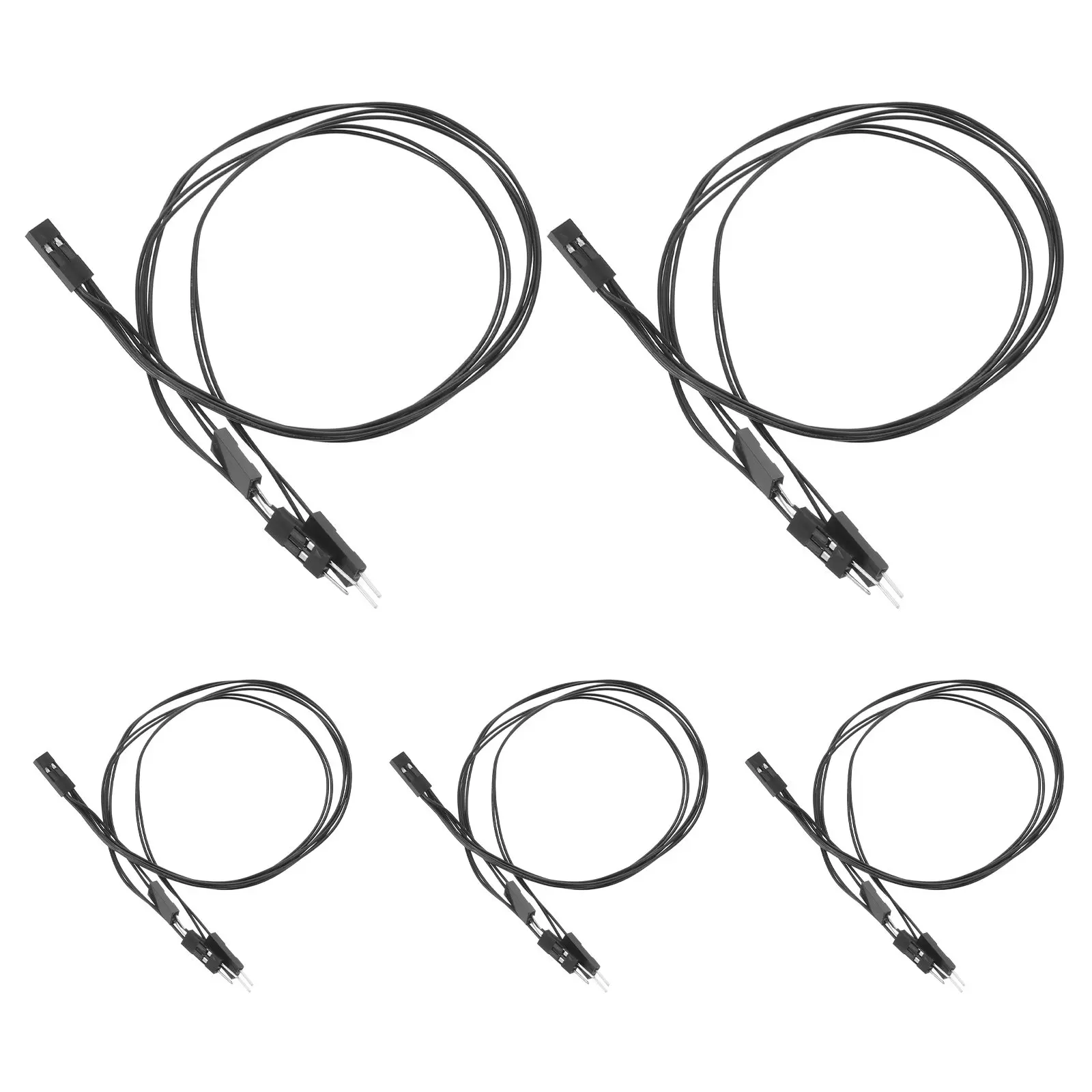 5Pack 2.54mm 2 Pin Jumper Wire Splitter 1 Female to 3 Male Branching Cable for Breadboard Microcontroller