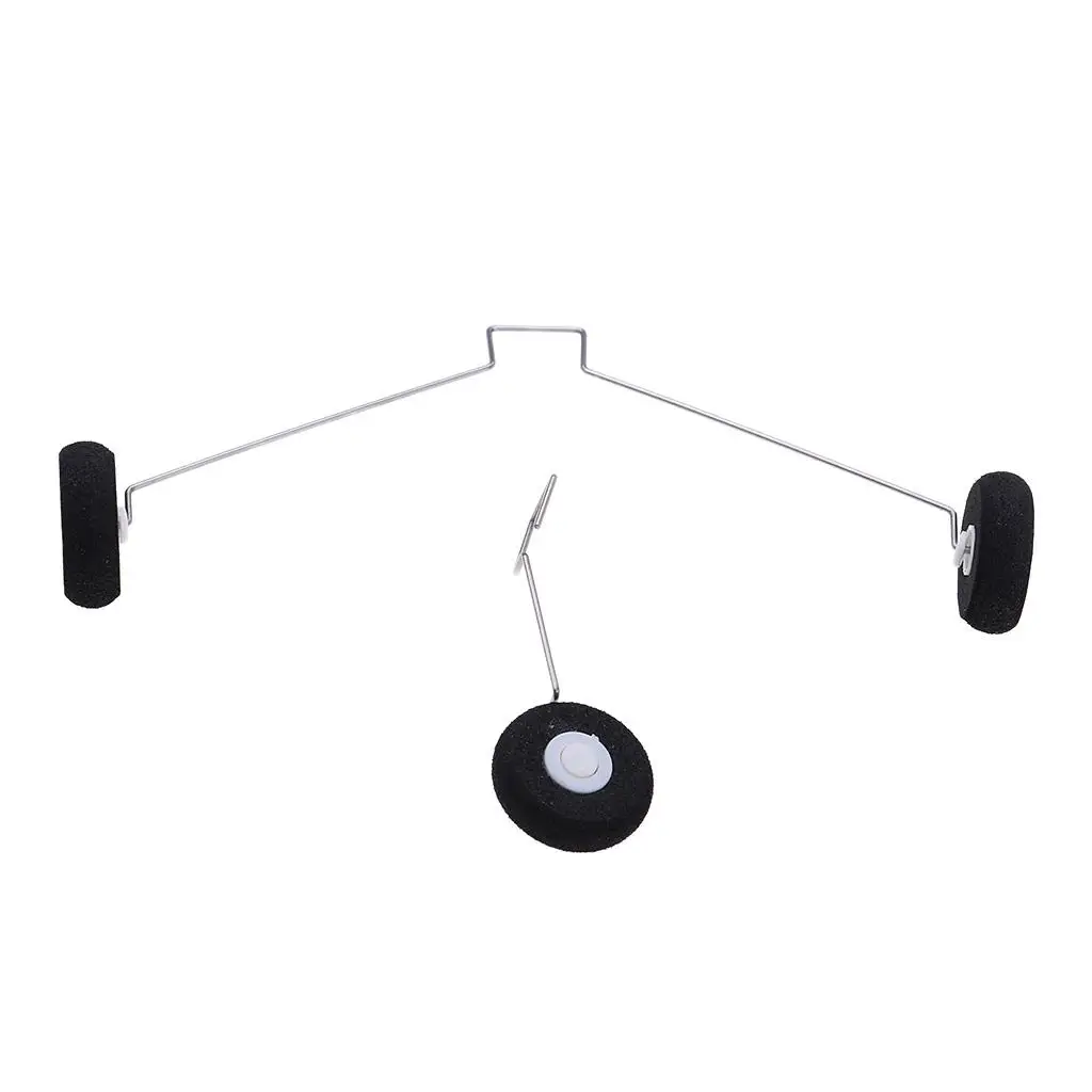 Durable RC Airplane Parts Metal Chassis Front and Rear Landing Gear Set for Wltoys F949 Replacement