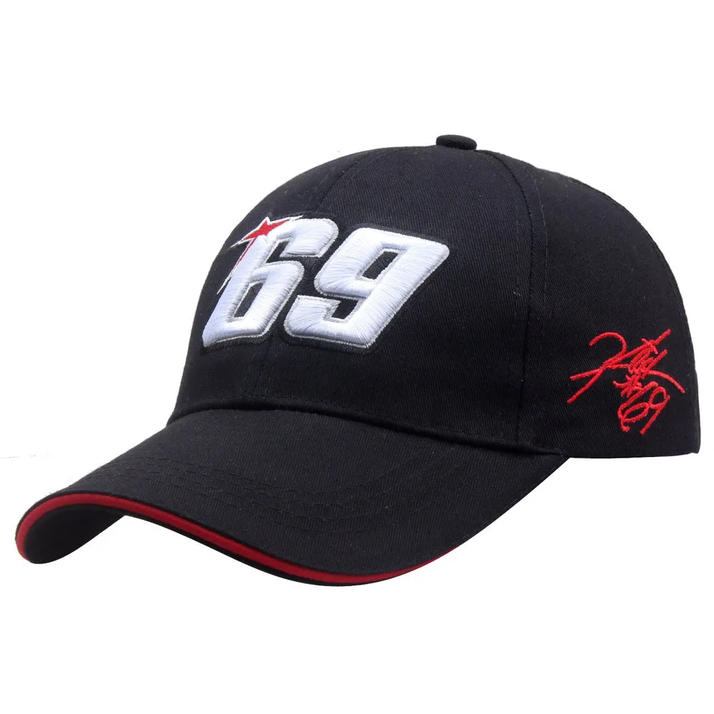 New Motorcycle Racing Baseball Cap For Men Wholesale 3D Embroidery 69 Snapback Hat For Men Trucker Bones Unisex Hip Hop Caps