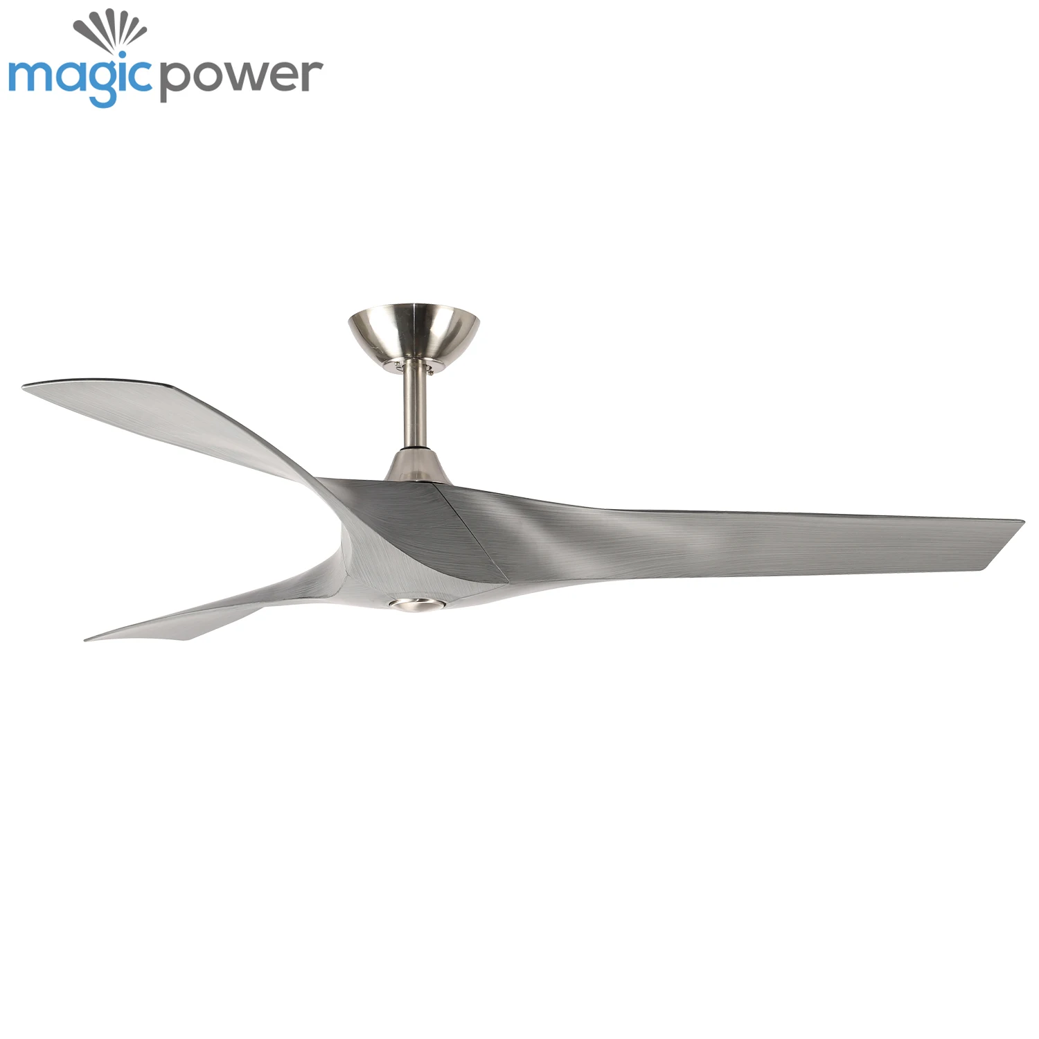 

Modern Grey Electric 52 Inch Decorative DC Remote Control ABS 3 Blades Ceiling Fan for Living Room