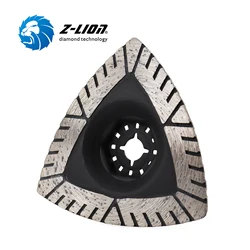 Z-LION-Disco De Corte De Diamante, Lâmina De Serra Triangular, Ladrilho Cerâmico, Ferramenta De Corte De Mármore, Lâminas De Serra, Rasp Triangular, 86mm, 1Pc