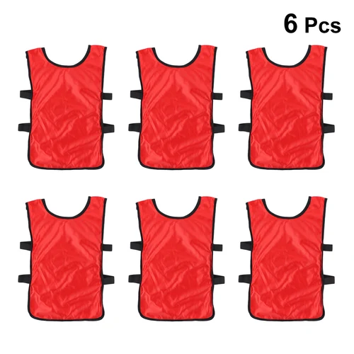Imagen 1 del producto Chaleco de entrenamiento de fútbol para chico, chaleco transpirable con Pinnies, uniforme de equipo de diferenciación, suministro deportivo, 6 uds.