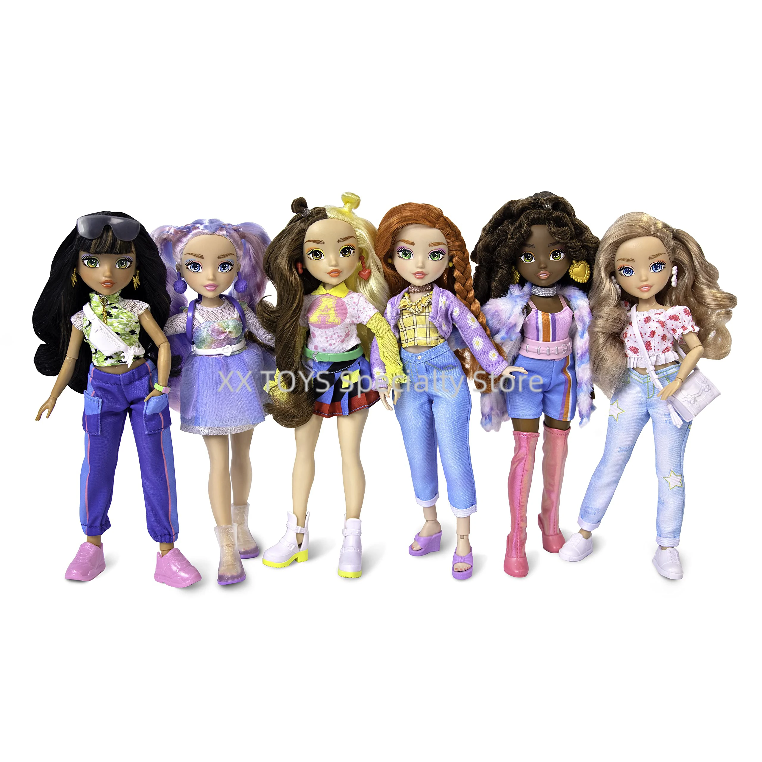 GLO-UP Girls Fashion Doll 25 Fashion Surprises + Spa Ready Collectible Dolls Girl Makeup Nail Art Dress Up Doll Birthday Gifts