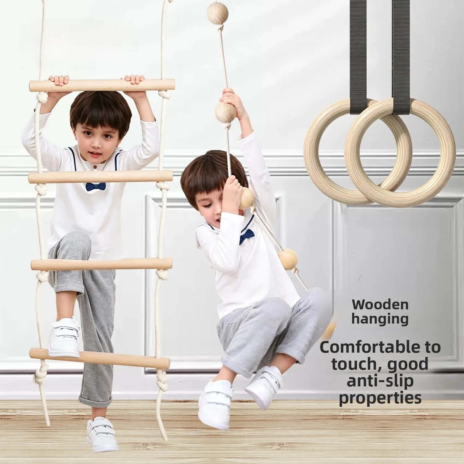 children's-fitness-training-hanging-rings-adult-home-indoor-weight-bearing-climbing-frame-suspension-ladder-pulling-globe