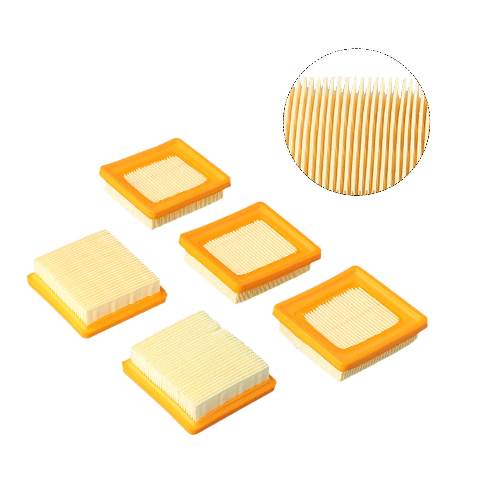 5Pcs 4180 141 0300 Air Filter For KM91R KM131 FS89 FS91 FS111 String Trimmer Brush Cutter Garden Power Tool Accessories