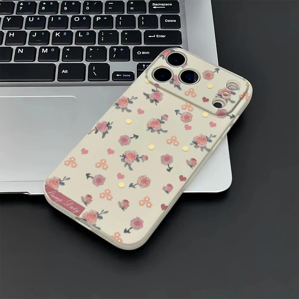 

Flower Phone Case for iPhone17Pro Max/17Pro/17/16/15/14/13/12/11/Pro/Plus Fashion Friend Gift Aesthetic Phone Case