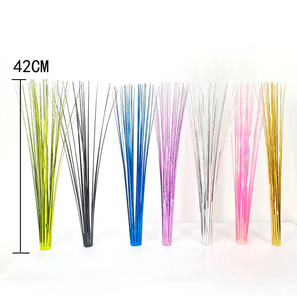 Decorative Material Feather PVC Feather Laser Onion Grass Christmas Home Outdoor Festival