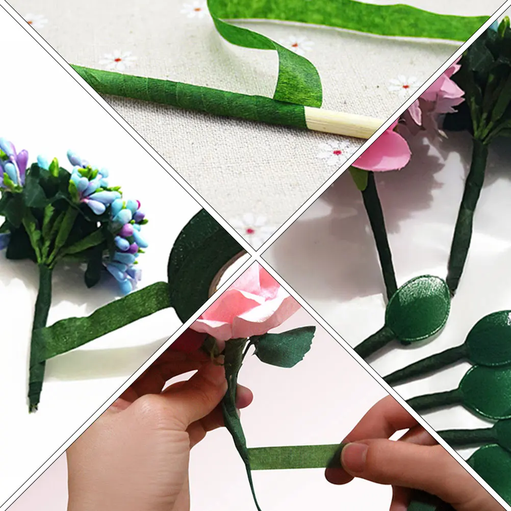 

10 Pcs Decoration Garland Paper Tape Flower Stem Tool for Artificial Flowers Floral Making