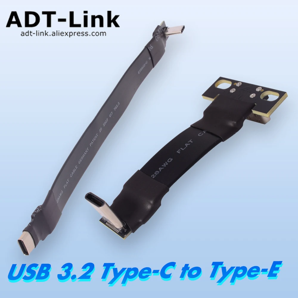 

Кабель ADT USB 3. 0 Gen2x2 со штекером Type-C на гнездо Type-C 20P 20 Гбит/с