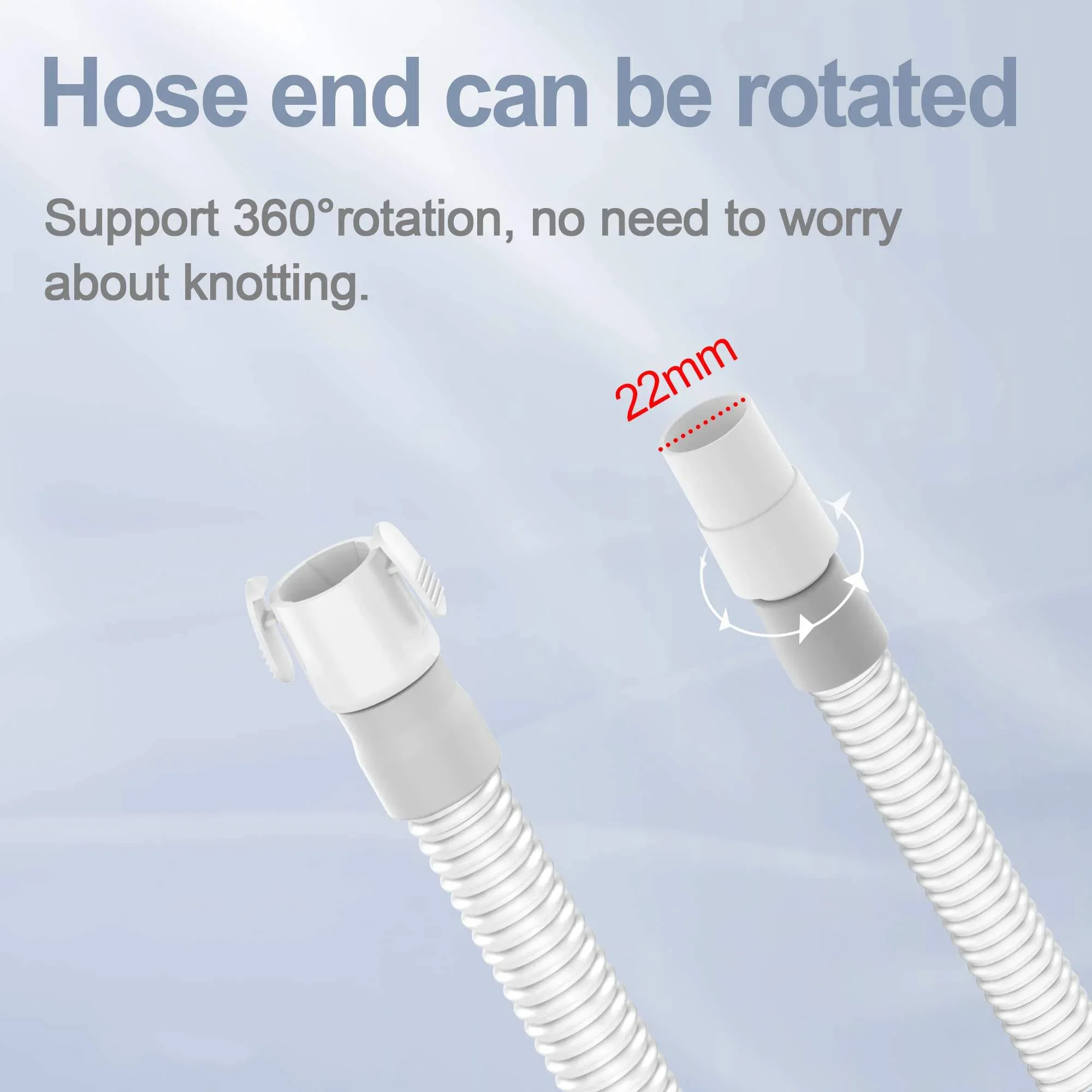 2 Packs Quick Release Tube Compatible with Amara View, Only Short Tube for AV, No Elbow, Improved Design and Upgraded Material