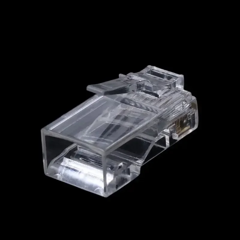 ANPWOO 100 قطعة مطلية بالذهب RJ45 صافي كابلات الشبكة وحدات التوصيل Cat5 CAT5e موصل 8P8C وحدات Rj45 محطات التوصيل