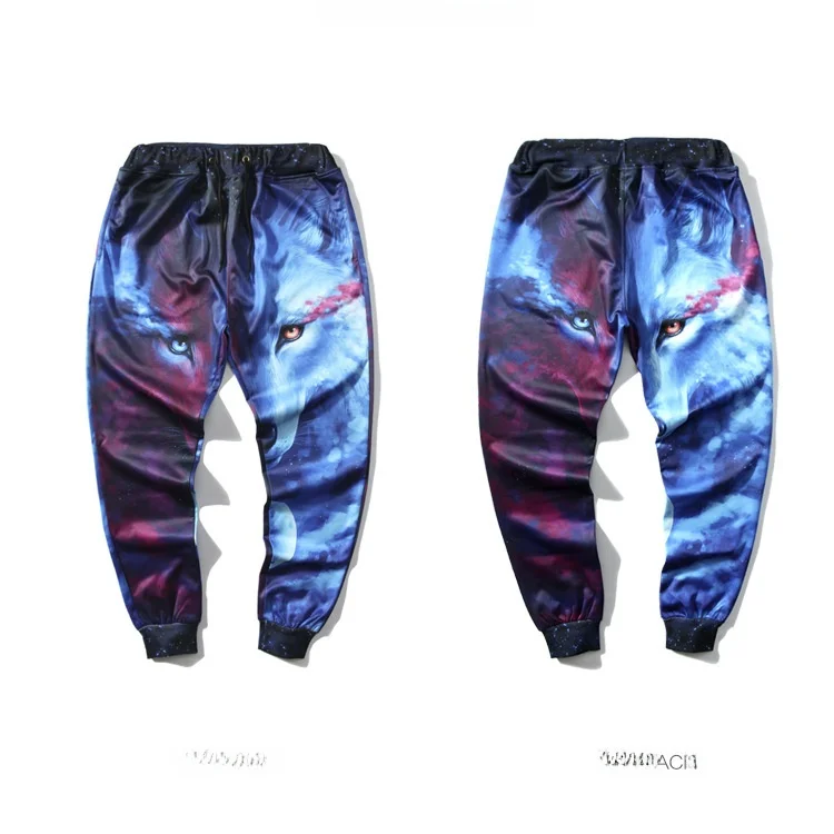 

Американские брюки Slim Fit с 3D-принтом и узором, спортивные повседневные брюки с эластичной резинкой на талии, свободного кроя, из полиэфирного волокна