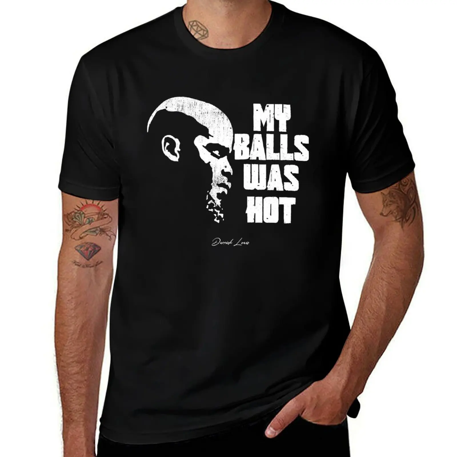 Derrick Lewis My Balsl Was Hot T-Shirt Plus Size Lightweight Tee Shirt T-Shirt
