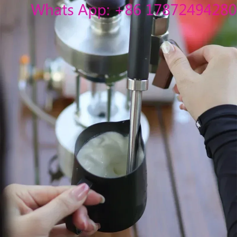 Milk Frother Steamer High Pressure Dry Steam Coffee Milk Foamer for Espresso Requires 1500W Supply 1-5 Steam Holes Optional