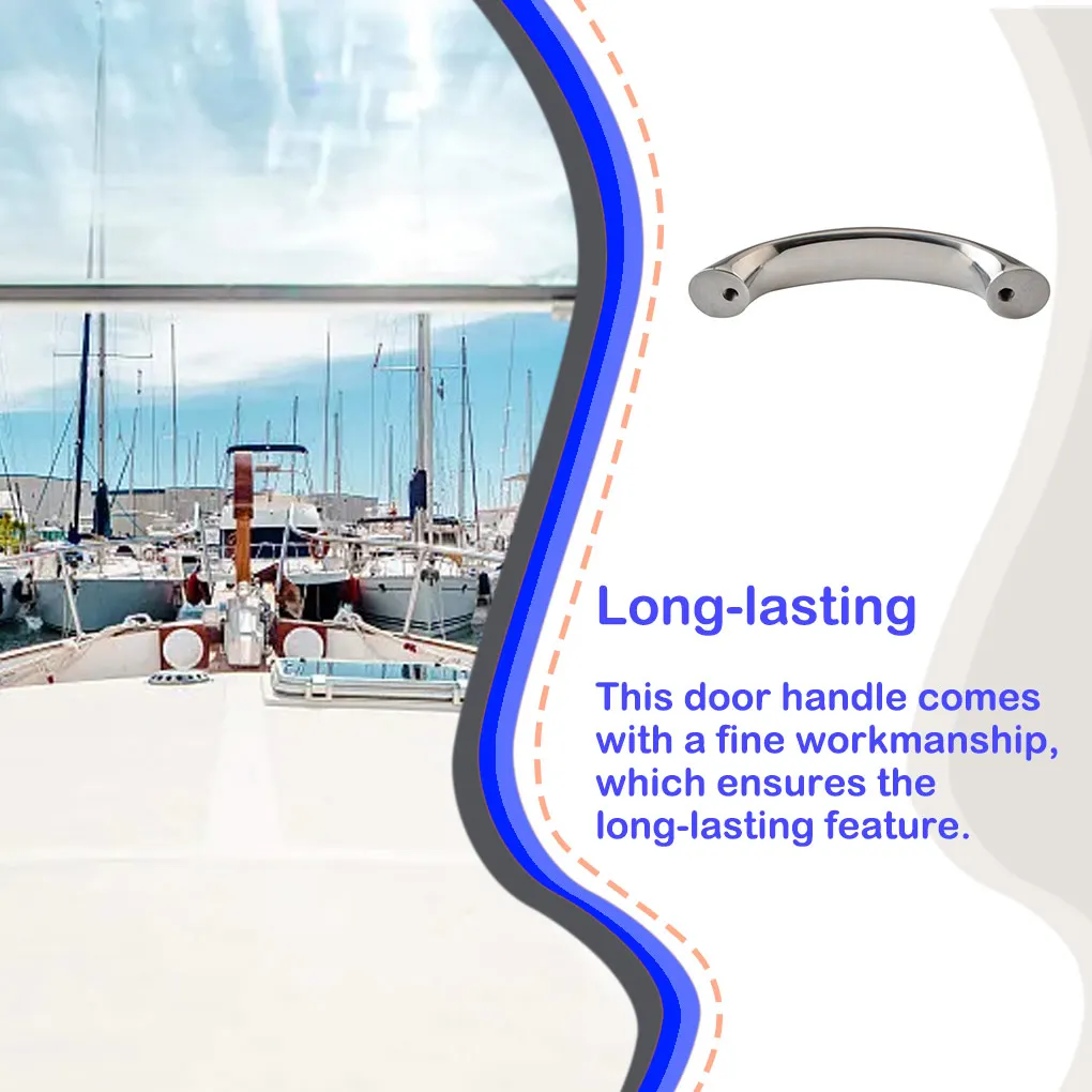 

Door Grab Pull Handle Boat Supplies Handrail Compact Size Professional