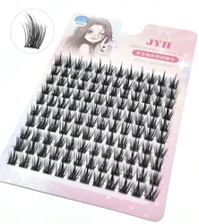 ADIYA Individual Lashes 120 PCS Handmade Soft Cluster Lashes Natural Look DIY Eyelash Extension C Curl Wispy Fake Eyelashes