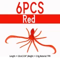 6 piezas rojas