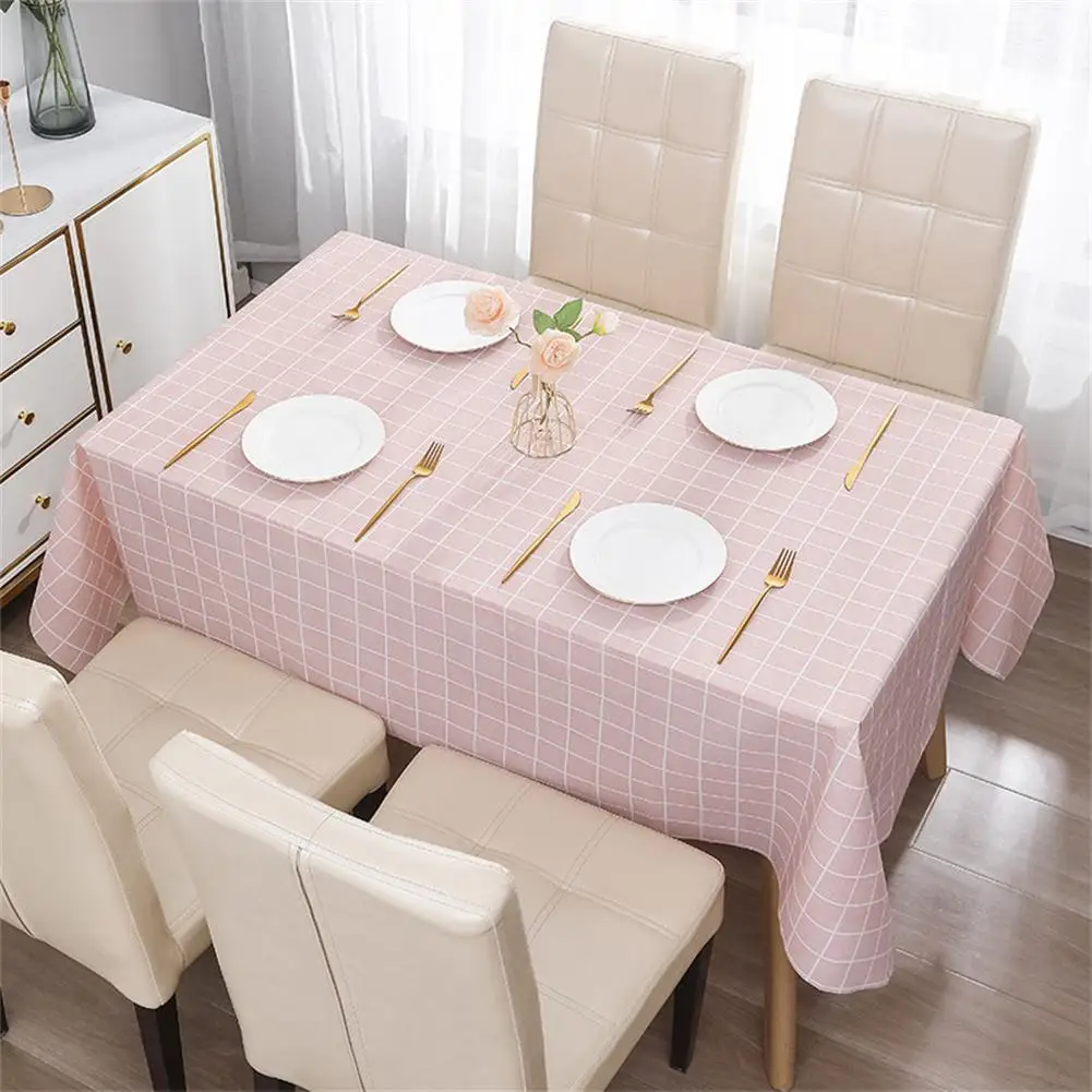 Modern Concise Style Pattern Waterproof Rectangular Tablecloth Kitchen Wedding Room Decor Living Party Home Polyester Decor D3d0