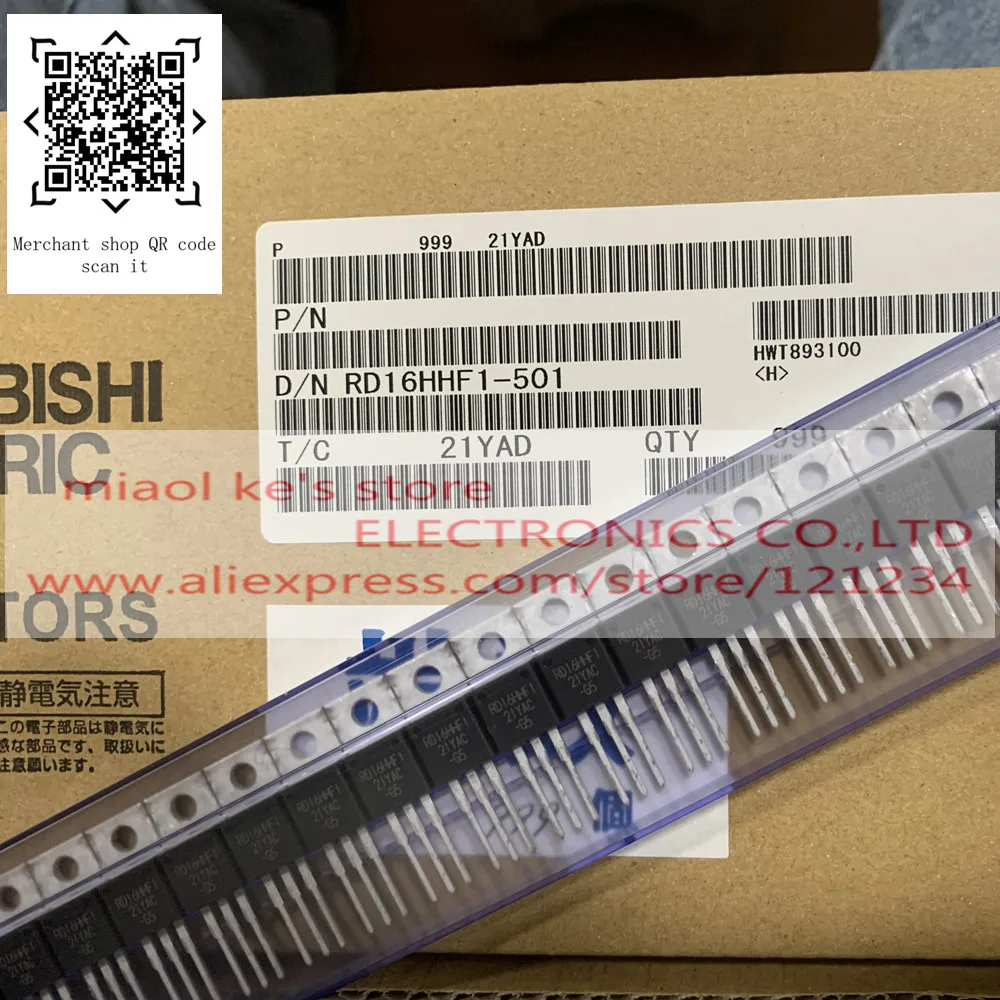 [5 sztuk] 100% nowy oryginał; RD16HHF1 RD16HHF1-501 RD16HHF1-101 [tranzystor MOSFET 30MHz, 16W]Zamieniony 2SC3133 2SC1945 2SC1969