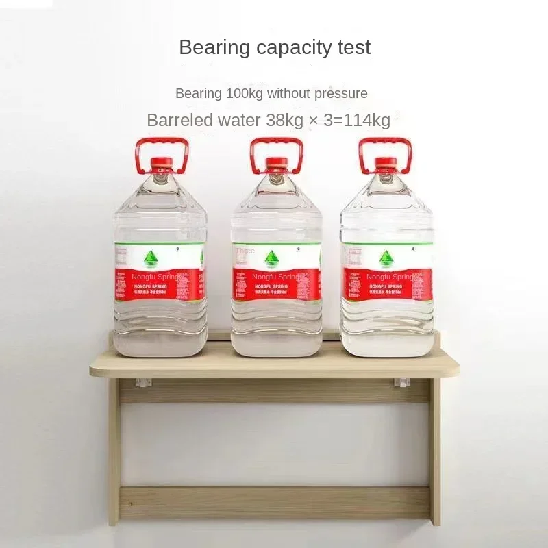 High-quality Invisible Wall Hanging Folding Table Solid Wood Computer Desk Small Wall Hanging Desk Multi-functional Dining Table