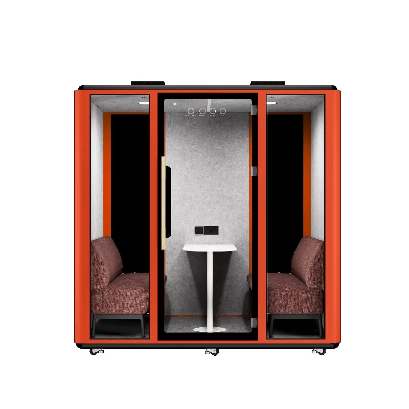 Acoustic Soundproof Booth Natural Light Transmission Customized Decoration Sound Isolation Cabin for Office Building Conference
