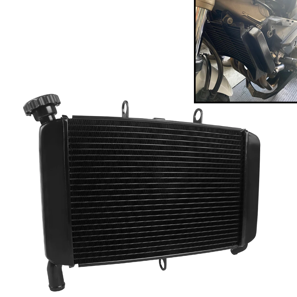 

Motorcycle CNC Engine Radiator Cooler Cooling Coolant Water Tank Accessories For Yamaha XJ6 XJ6S XJ6N XJ6F FZ6N FZ6R 2009-2020