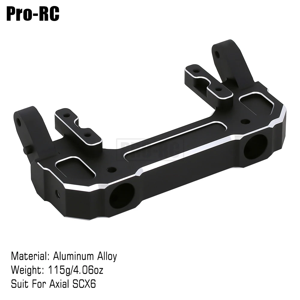 1Pair Aluminum Front&Rear Bumper Mount AXI251008 for Axial 1/6 SCX6 Jeep JLU Wrangler Trail Honcho 4WD RTR RC Crawler Car Part