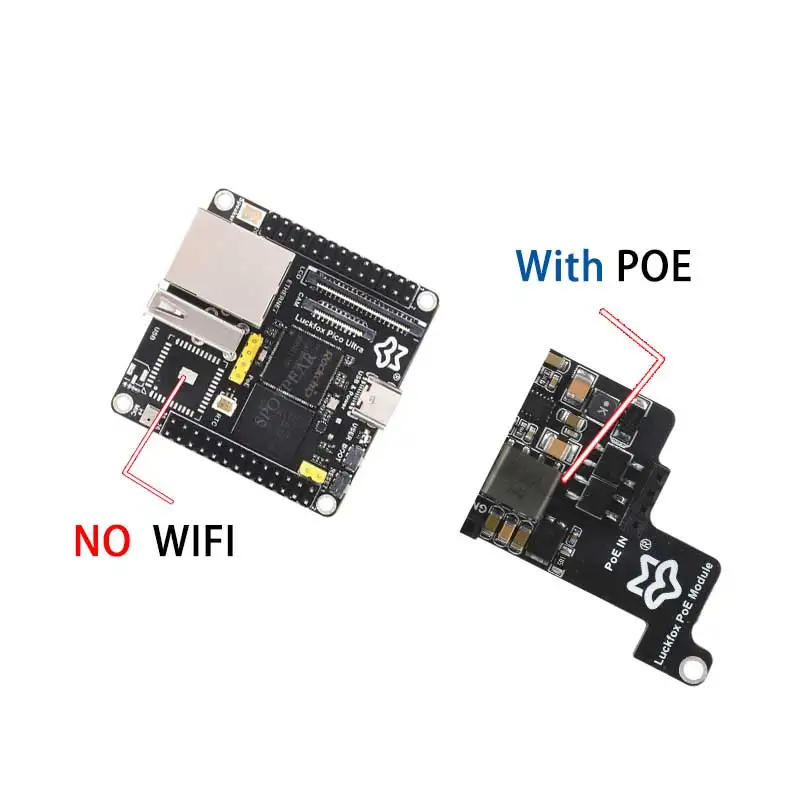 Imagem -05 - Luckfox Pico Ultra Onboard com Porta de Áudio e Exibição Versão Superior Emc8gb Mic Opção Wifi6 Poe Rv1106