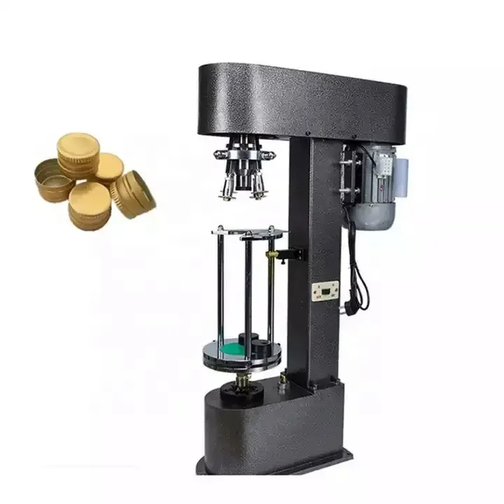 Glass Wine Bottle Screw Ropp Bottle Sealing Machine Semi Automatic Electric Metal Capping Tightener Machine