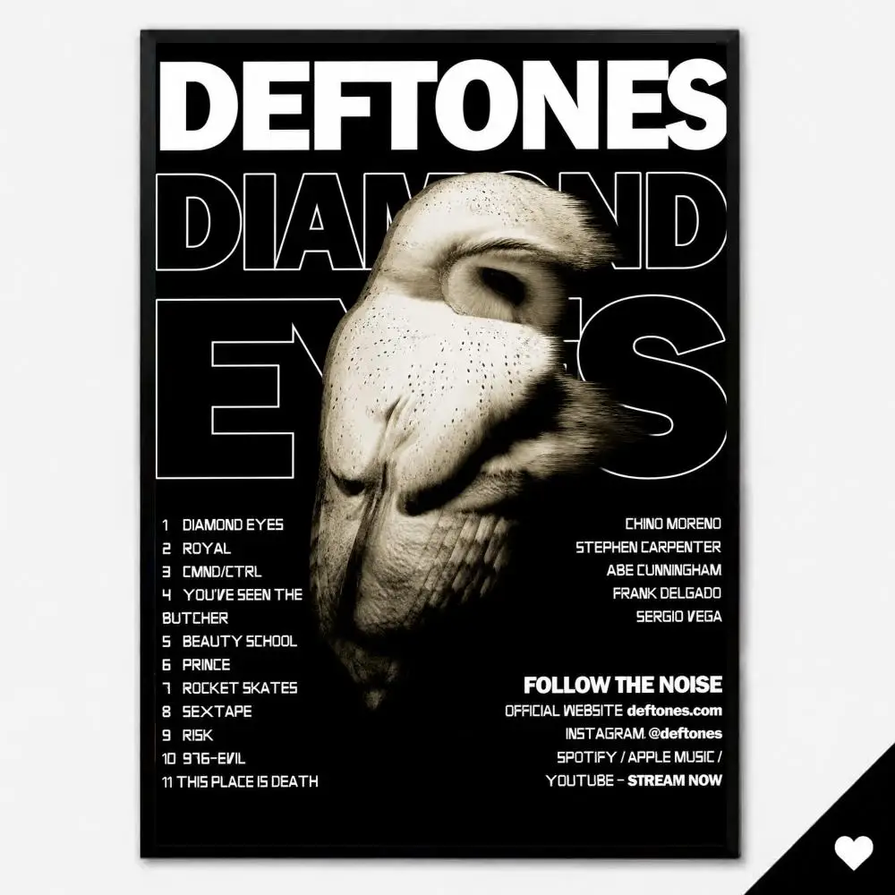 Band Metal D-Deftones Poster HD, abnehmbare Wandkunst, Geschenk für Schlafzimmer, Wohnzimmer, Studentenwohnheim, Büro, Gaming-Café, Bars – Detail 17