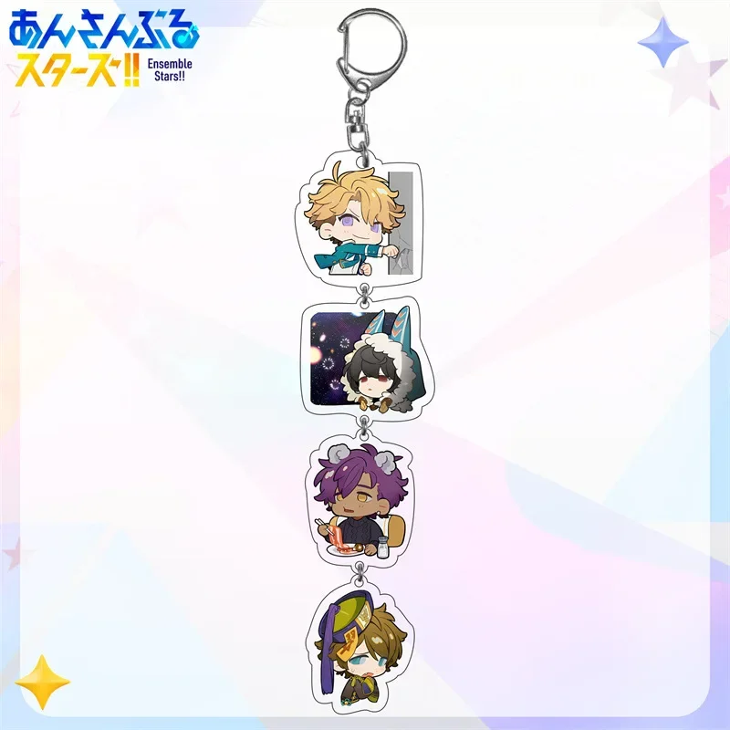 Ensemble Stars Anime Figure Keychain, Sakuma Rei, Sakuma Ritsu Cosplay, Acrylic Key EquiJewelry Accessory, Fan Gifts