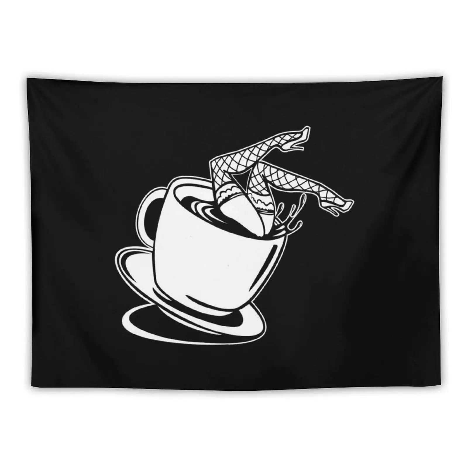 Coffee Pinup Tapestry Decorations For Your Bedroom Wall Hanging Home Decorations Tapestry