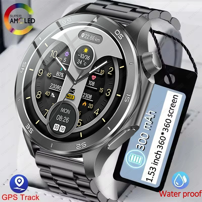 

2025 Новинка для OPPO Watch X2 Bluetooth Call Смарт-часы для мужчин Мониторинг сна Водонепроницаемые GPS-отслеживание 1,53-дюймовые часы с HD-экраном для женщин