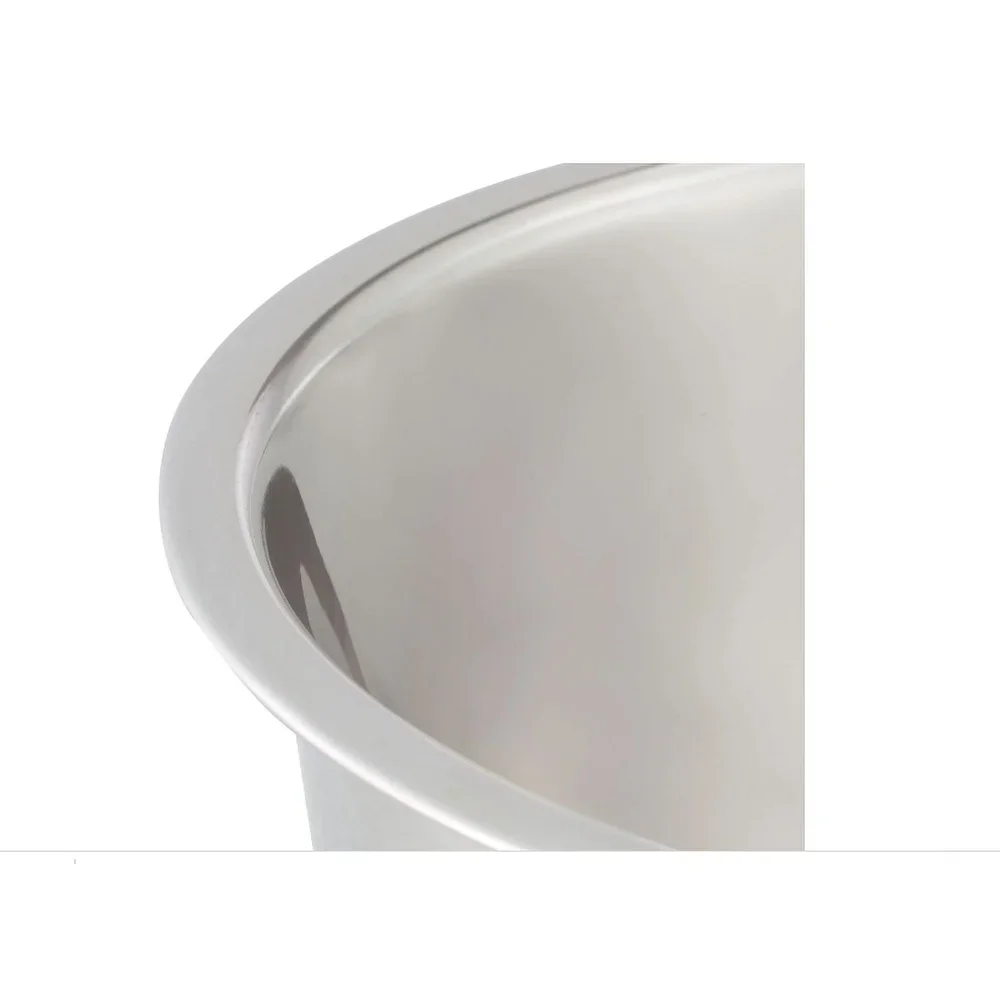 3QT Stainless Steel Mixing Bowl Durable Multi Use Kitchen Prep Serving Dishwasher Safe Non Stick Easy Clean