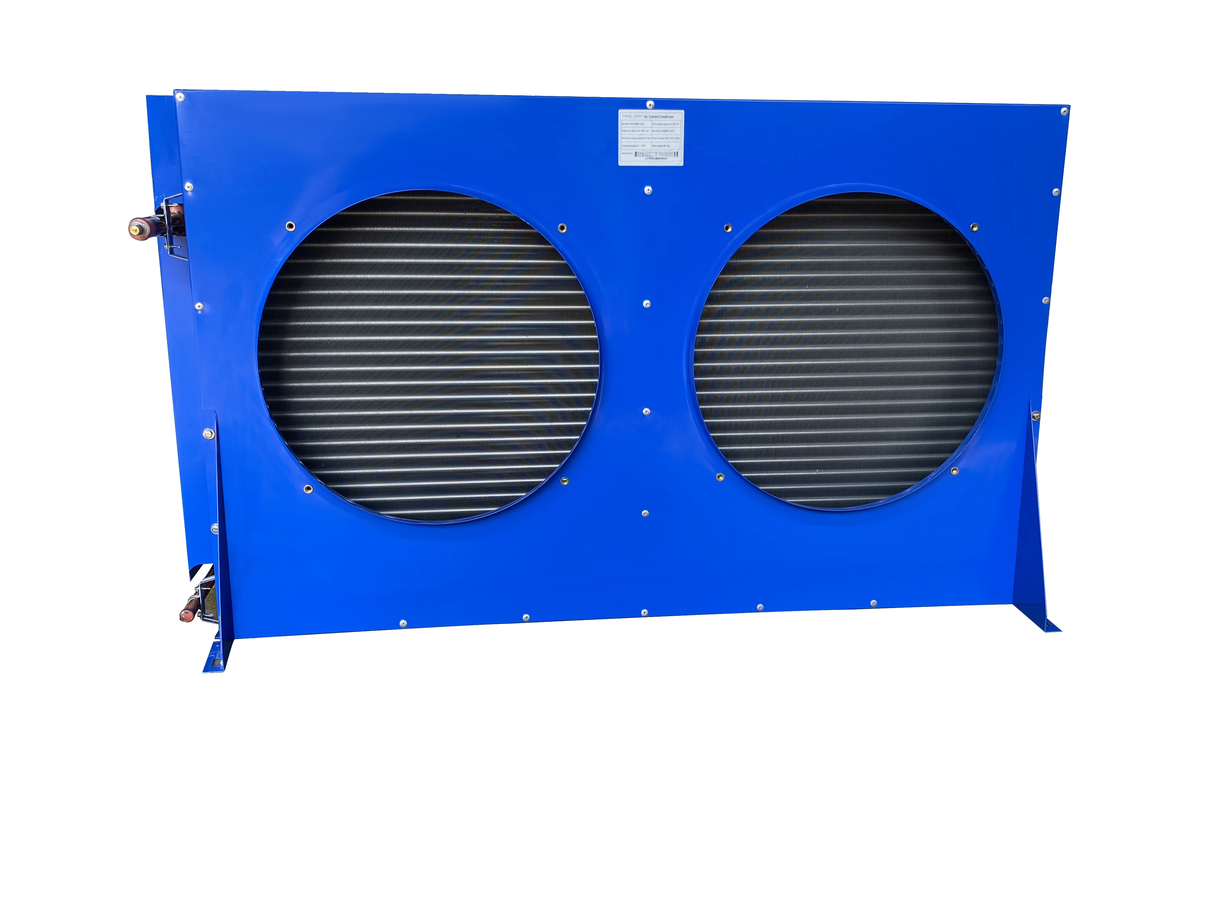 Factory Manufactured Fanless H-Type Aluminum Fin Air Cooled Condenser for Restaurant