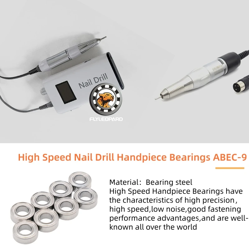 4Pcs/set KUPA Upower UP200 Replacement Bearings ABEC-9 Precision High Speed Bearing for UG12/SUG12 Nail Drill Handpiece view 6
