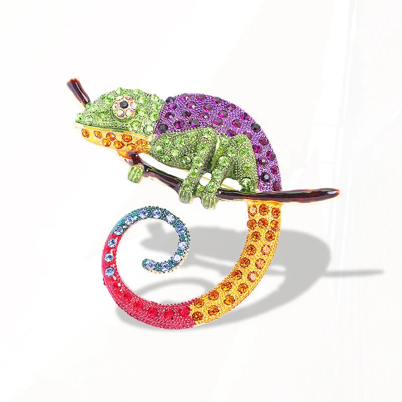 Broche lézard gecko et animal haut de gamme, vente en gros de nouvelles broches personnalisées