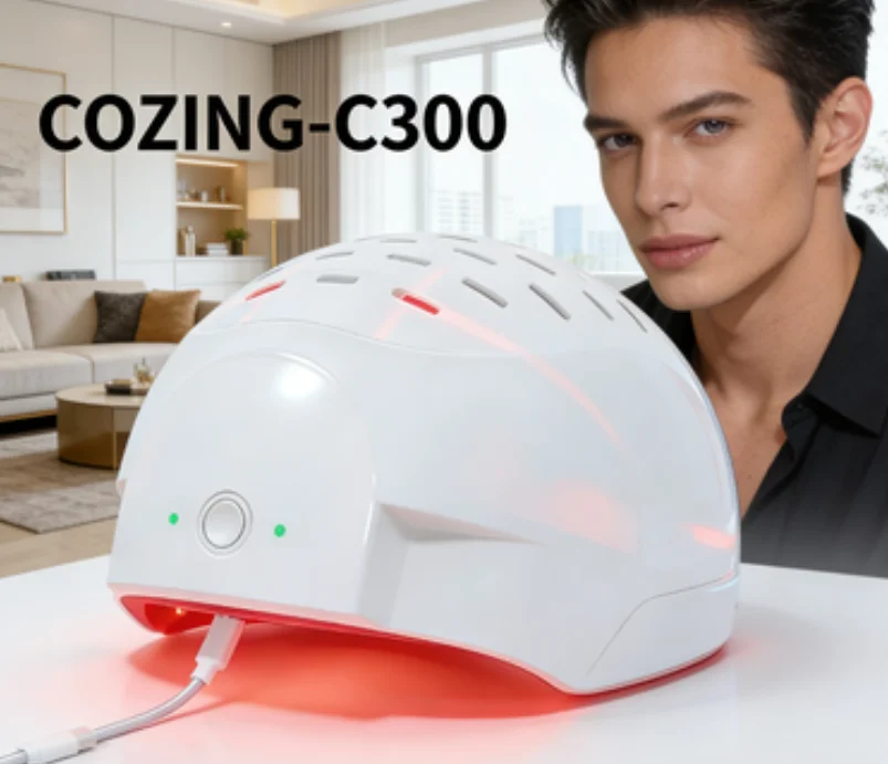 

Устройство фотобиомодуляции COZING-C300 для быстрого остановления выпадения волос, 6750 мВт, 300 диодов, быстрая зарядка Type-C PD, в виде шлема
