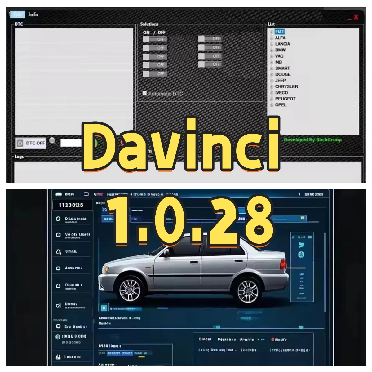 Best Selling Davinci Auto Repair Software 1.0.28 pro - System Compatible with KESS/KTAG Support Powerful Diagnostic Tool
