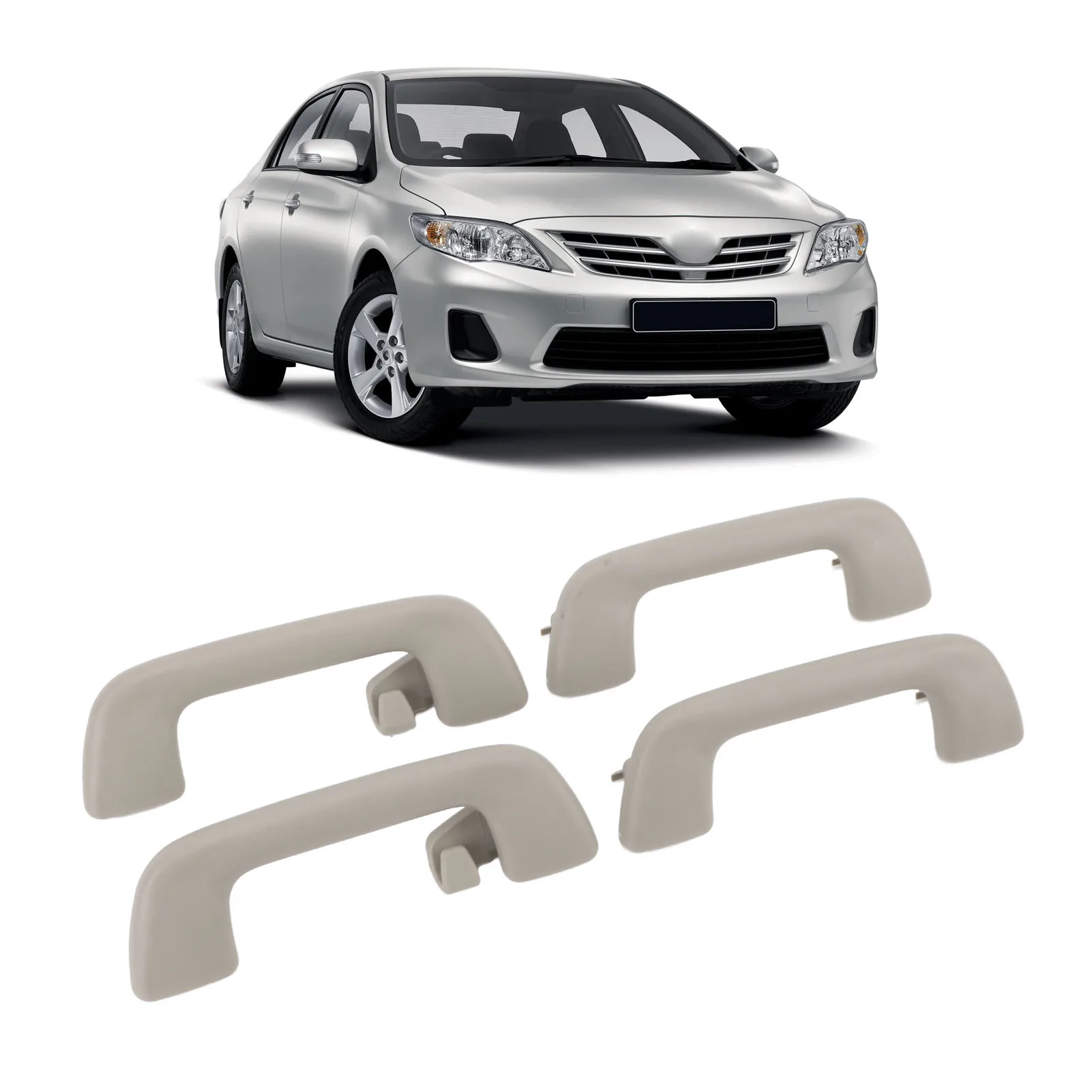 

Auto Roof Pull Handle Prevent Deformation Inner Roof Grab Handle High Strength ABS Replacement for 2007‑2013