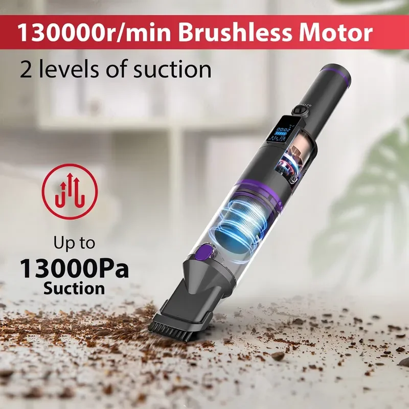 Ready to Ship 13KPa Handheld Mini With USB Rechargeable Car Vacuum Cleaner Portable Vacuums Pet Keyboard Cleaning Appliances