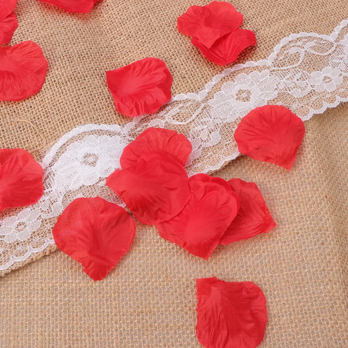 

2000pcs Artificial Decorations Lifelike Reusable Ceremony Reception Silk For Wedding Red Rose Petals 2000 Silk Red Rose Petals