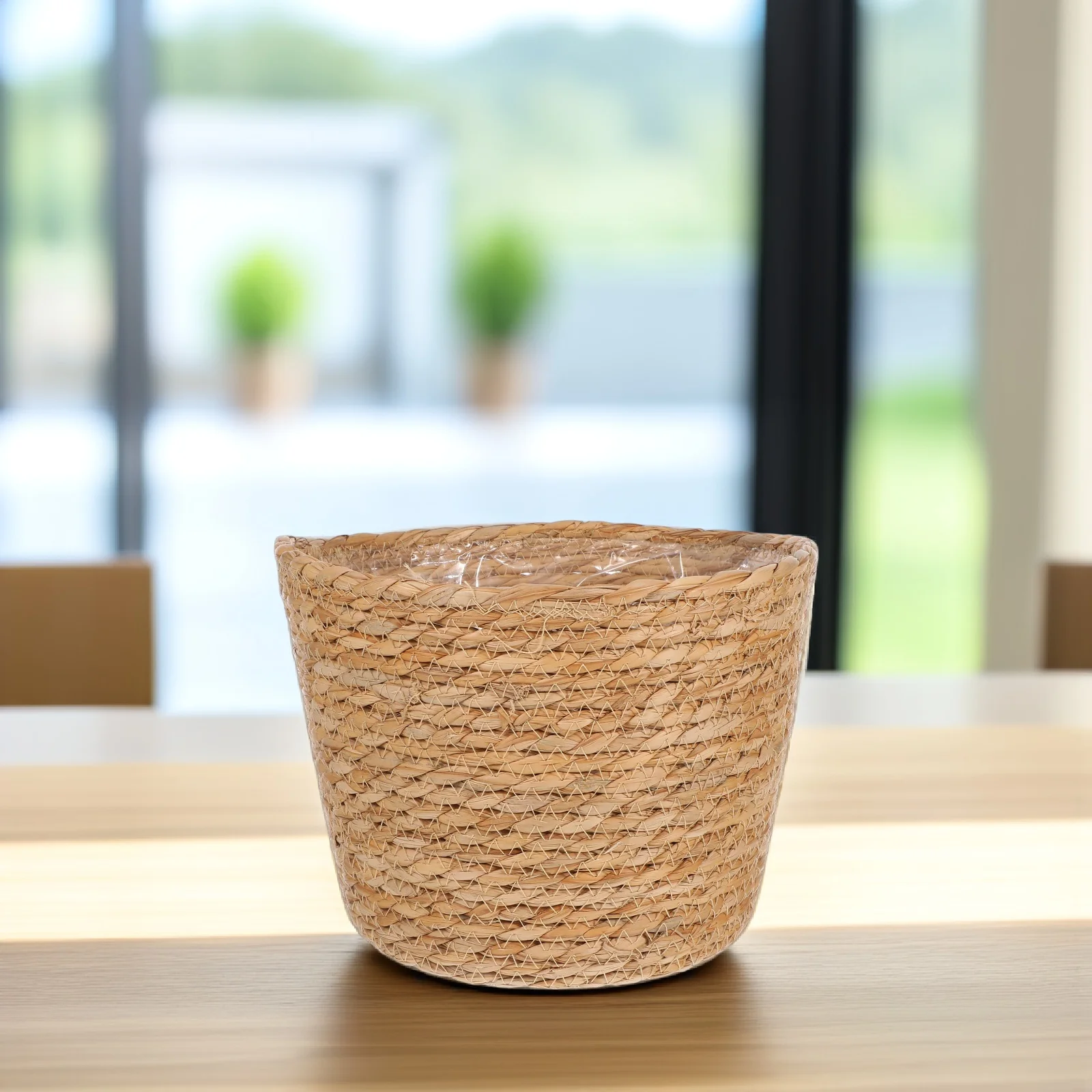 

Rattan Flower Pot Woven Basket Plant Pots Indoor Decorative Planter Garden Baskets Rustic Straw