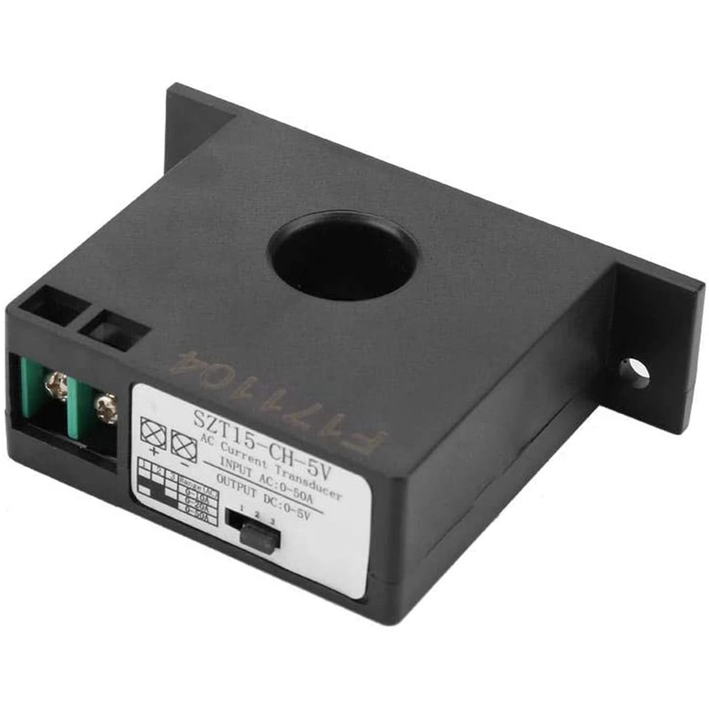 

Преобразователь переменного тока N84R, датчик-трансформатор, преобразователь переменного тока AC 0-50А в постоянный ток DC 0-5В SZT15-CH-5V