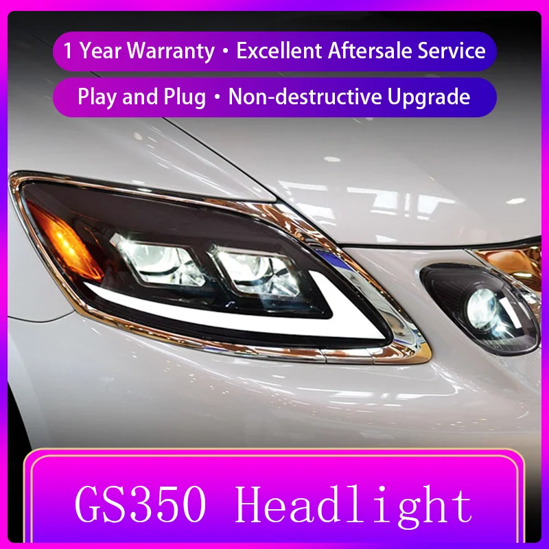 Car Accessories For Lexus GS300 GS350 GS430 GS450 2004-2011 Front Light DRL Head Lamp LED Projector Lens Headlight Vehicles Auto