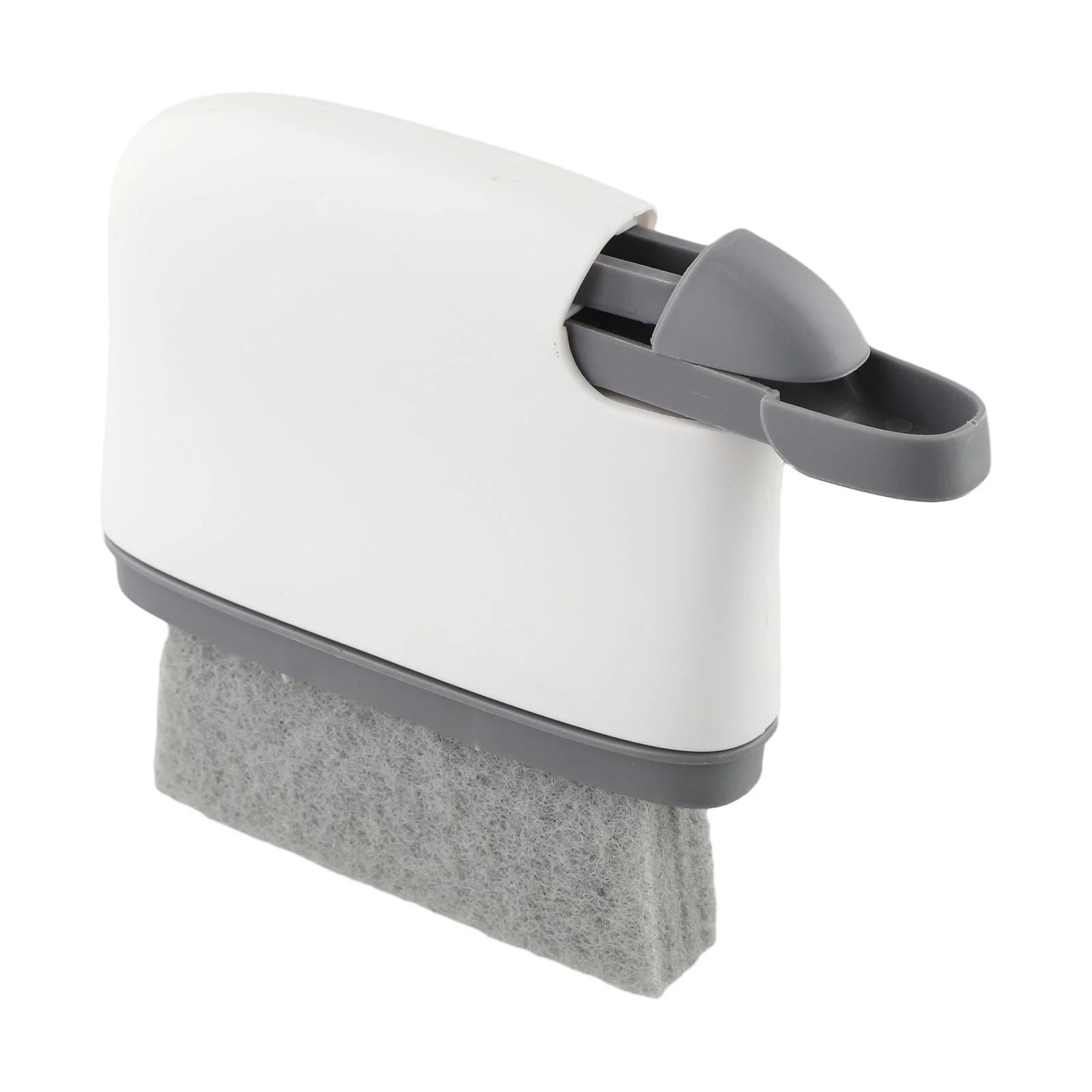 Multifunctional Window Sill Brush with Scouring Pad for Cleaning Grooves Car Vents Sliding Doors and Hard to Reach Corners